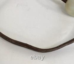 Antique c1920s Pre WWII German Porcelain Lamp Art Deco Style Ceramic Bell Shade