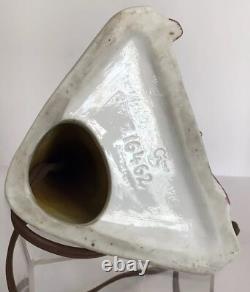 Antique c1920s Pre WWII German Porcelain Lamp Art Deco Style Ceramic Bell Shade