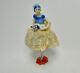 Antique Porcelain Half Doll Pin Cushion With Legs #9