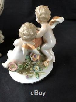 Antique porcelain large centrepiece. Marked Bottom. Meissen style