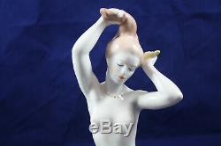 Aquincum Hungary Art Deco Porcelain Nude Figurine