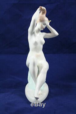 Aquincum Hungary Art Deco Porcelain Nude Figurine