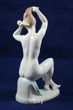 Aquincum Hungary Art Deco Porcelain Nude Figurine