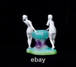 Art Deco 1920's nude ladies at fountain porcelain figures made in Germany