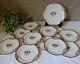 Art Deco 1930 Limoges Porcelain Dessert Service 12 Plates & Plate