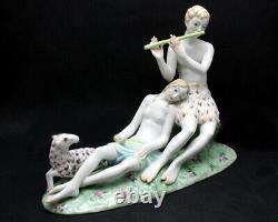 Art Deco Augarten Wein Vienna Art Deco Porcelain Shepherd Group Figurine #1510