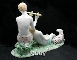 Art Deco Augarten Wein Vienna Art Deco Porcelain Shepherd Group Figurine #1510