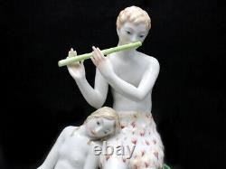 Art Deco Augarten Wein Vienna Art Deco Porcelain Shepherd Group Figurine #1510