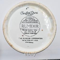 Art Deco Carlton Ware Rumidor Paradise Bird Tree Porcelain Humidor Lid Antique
