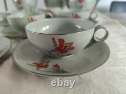 Art Deco Coffee Service Pirkenhammer Porcelain Czechoslovakia Dated 1937