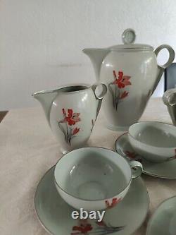 Art Deco Coffee Service Pirkenhammer Porcelain Czechoslovakia Dated 1937