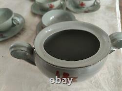 Art Deco Coffee Service Pirkenhammer Porcelain Czechoslovakia Dated 1937