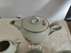 Art Deco Coffee Service Pirkenhammer Porcelain Czechoslovakia Dated 1937