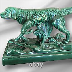 Art Deco Collectible Large Porcelain Irish Setter Sculpture