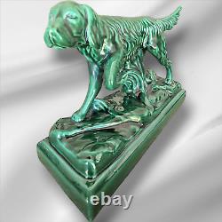 Art Deco Collectible Large Porcelain Irish Setter Sculpture