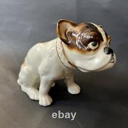 Art Deco Czechoslovakian Porcelain Bulldog c. 1920's 1930's