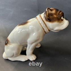 Art Deco Czechoslovakian Porcelain Bulldog c. 1920's 1930's