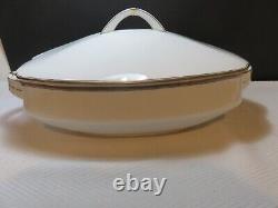 Art Deco Durer white porcelain with gold trim soup tureen