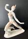 Art Deco Erotic Dancer Porcelain Figurine Hollohaza Hungary 1920's Vtg