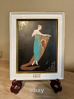 Art Deco Erté Collection Wall Plaque, manuf. In Japan for Marui