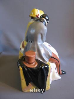 Art Deco Etling Paris France Porcelain Statue Gazan