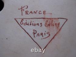 Art Deco Etling Paris France Porcelain Statue Gazan