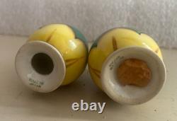 Art Deco Flapper Lady Egg-Shaped Salt & Pepper Shakers Antique Porcelain Japan Art Deco Flapper Lady Egg-Shaped Salt & Pepper Shakers Antique Porcelain Japan