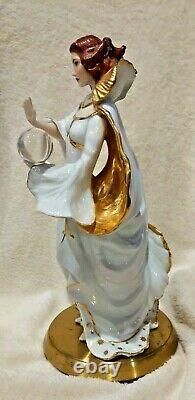 Art Deco Franklin Mint DESTINY Victoria Oldham Porcelain Figurine Sorceress Lady