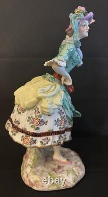 Art Deco French Porcelain Dancer Figurine