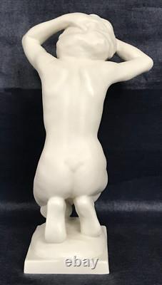 Art Deco German Hutschenreuther Bisque Porcelain Nude girl Figurine Karl TUTTER