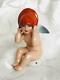 Art Deco German Porcelain Full Figure Winged Cherub Pin Cushion Half Doll