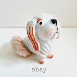 Art Deco Germany METZLER ORTLOFF Signed Porcelain Pekingese Dog Small Figurine