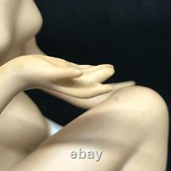 Art Deco Gerold Porcelain Bavaria Of A Nude Lady Girl Kneeling Figurine