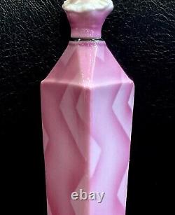 Art Deco Half Doll Perfume Bottle Porcelain Bavaria Pink Lady Long Glass Dauber