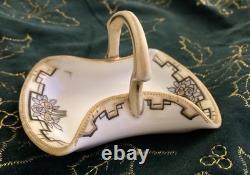 Art Deco Hand Painted Porcelain Opponent Era 1891-1921 6 Pieces