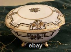 Art Deco Hand Painted Porcelain Opponent Era 1891-1921 6 Pieces