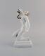 Art Deco Herend Porcelain Figurine. Cleopatra With Snake. Mid-20th Century