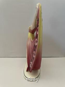 Art Deco Hertwig & Company Katzhutte Porcelain Figurine Dancing Lady Germany