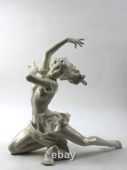Art Deco Hutschenreuther Porcelain Karl Tutter The Finale Dancer Figurine