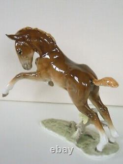 Art Deco Hutschenreuther-rosenthal Larking Horse Foal Porcelain Figurine