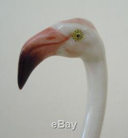 Art Deco Hutschenreuther-rosenthal Porcelain Flamingo Couple Bird Figurine