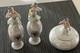 Art Deco Ladies Dresser Bavarian Porcelain Vanity Set 2 Perfumes + Powder Jar