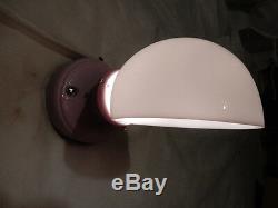 Art Deco Lavender porcelain wall sconce with Period Simple Original shade