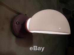 Art Deco Lavender porcelain wall sconce with Period Simple Original shade