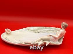 Art Deco Laying Maiden On Porcelain Tray