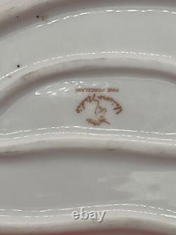 Art Deco Laying Maiden On Porcelain Tray