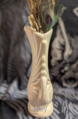 Art Deco Lusterware Porcelain Swan Vase with iridescent Rosenthal Netter MCM