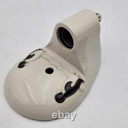 Art Deco MCM White Porcelain Wall Sconce Penguins Theme Porcelier Kids Room