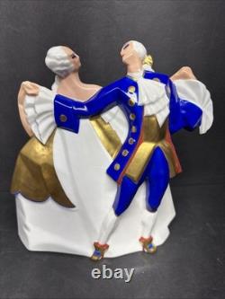 Art Deco Minuet Carnival Couple By Atelier de la Maitrise, Ayme of PARIS FRANCE