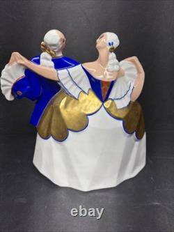 Art Deco Minuet Carnival Couple By Atelier de la Maitrise, Ayme of PARIS FRANCE
